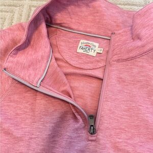 Faherty Rose Quarter-Zip Top